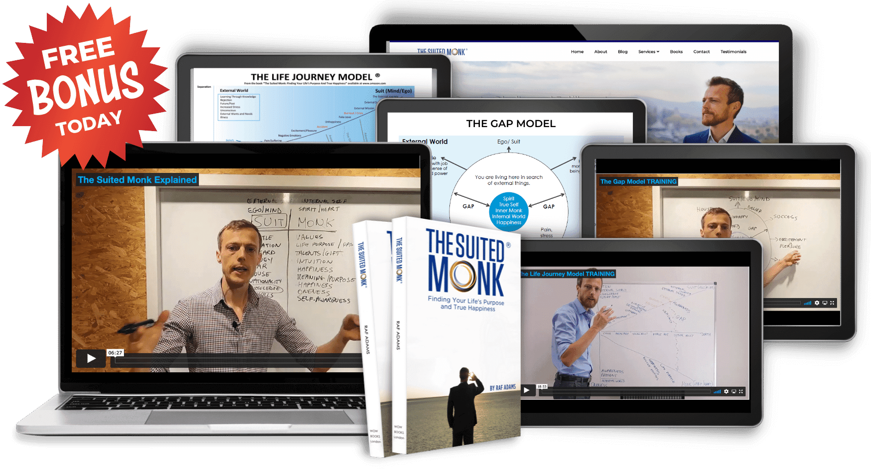 The Suited Monk FREE bonuses